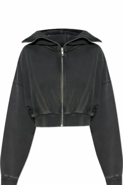 ENTIRE STUDIOS GREY Short hoodie