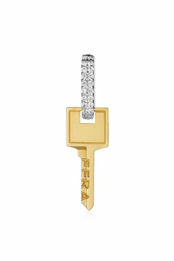 EÉRA GOLD Single earring `Key Small`