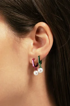 EÉRA GREEN Single earring "Candy Mini Pearls"