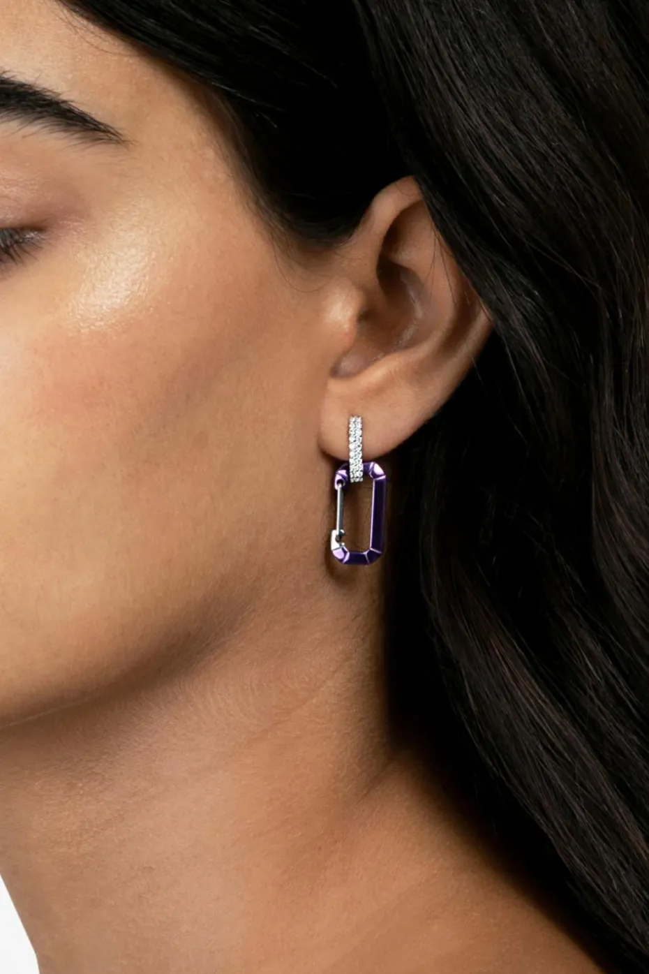 EÉRA PURPLE Single earring "Chiara Small"