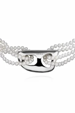 EÉRA SILVER Pearl choker