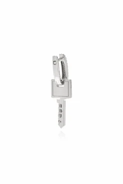 EÉRA SILVER Single earring `Key Small`