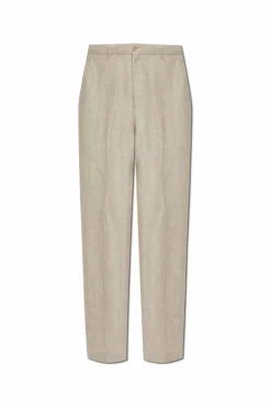 Etro beige Creased trousers