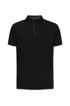Etro BLACK Cotton polo