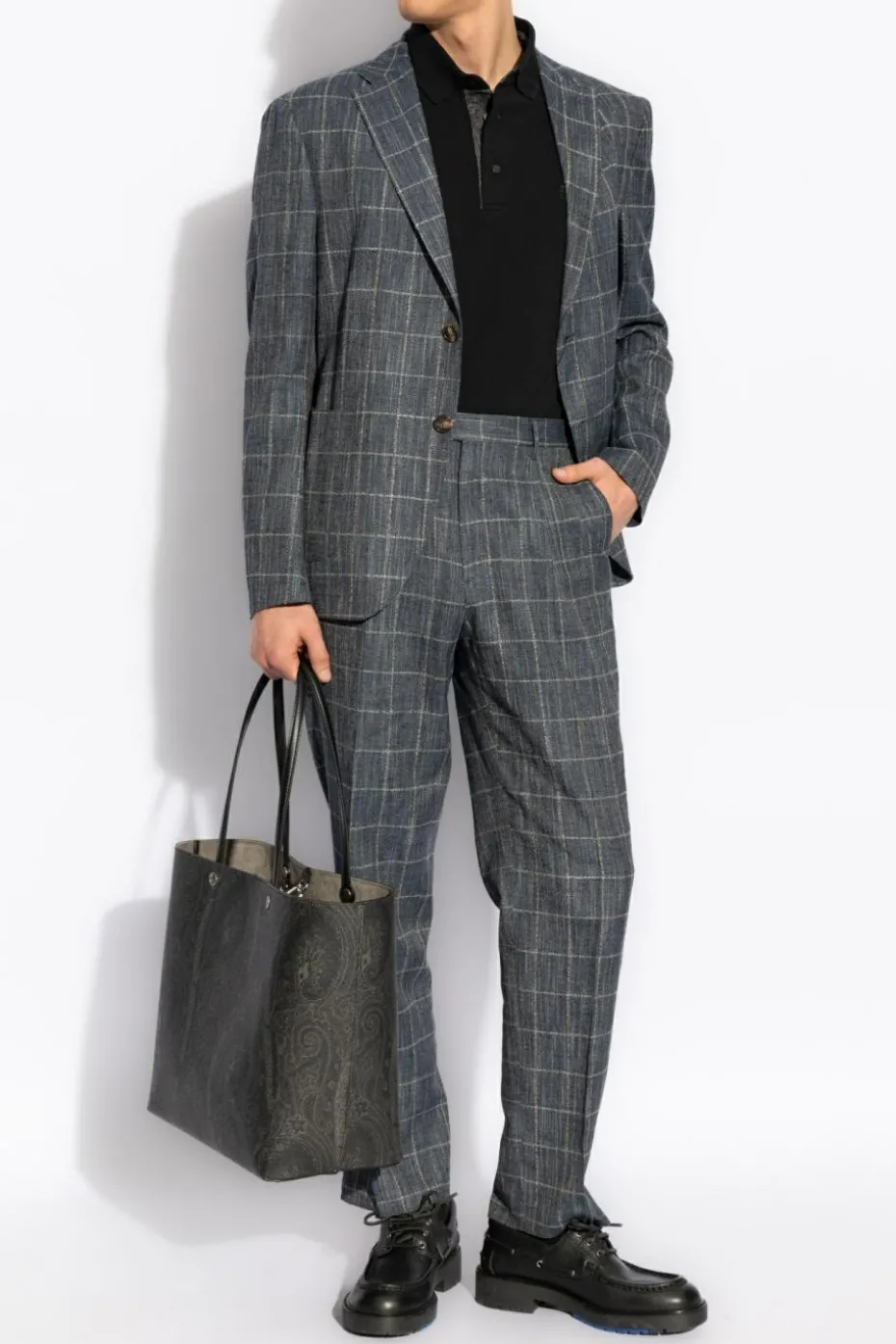 Etro BLACK Cotton polo