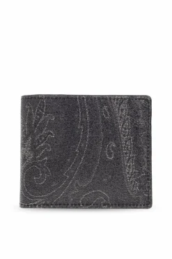 Etro BLACK Patterned wallet