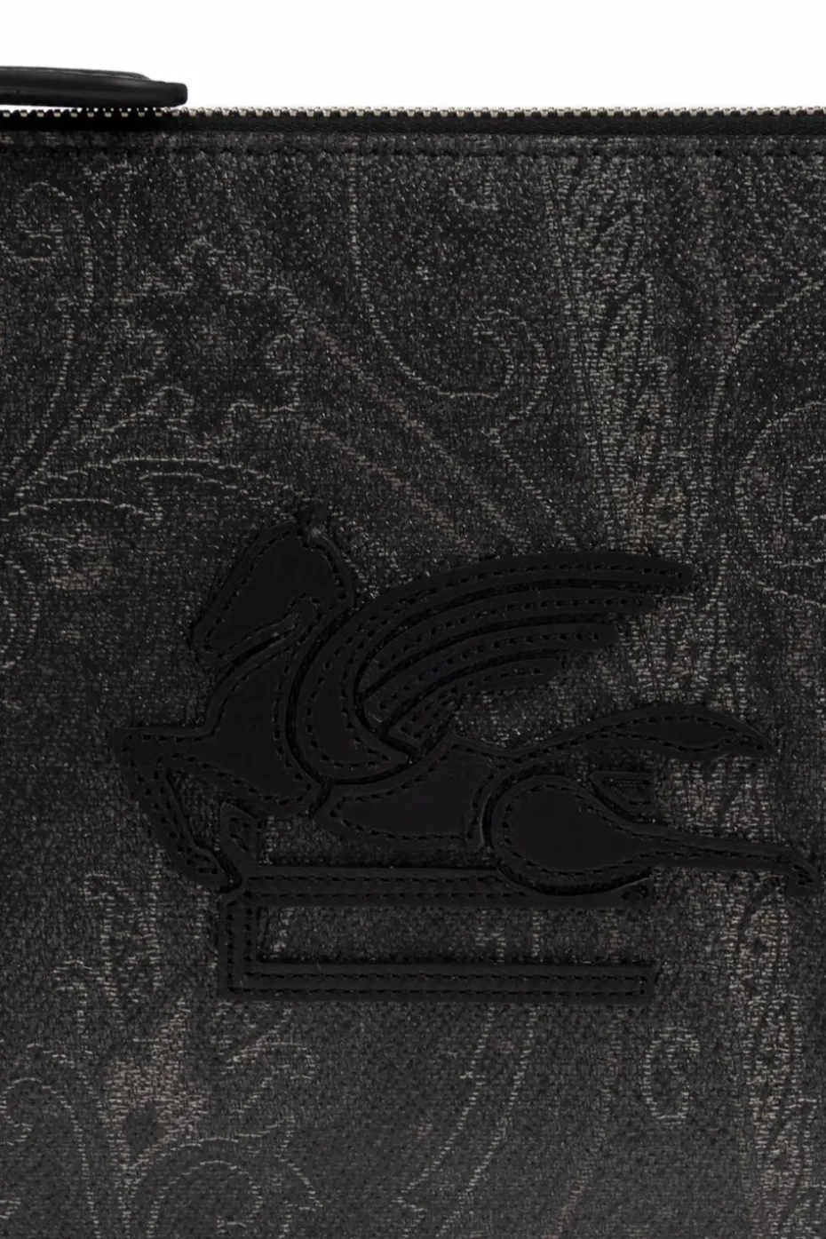 Etro BLACK Shoulder bag with logo-shaped patch