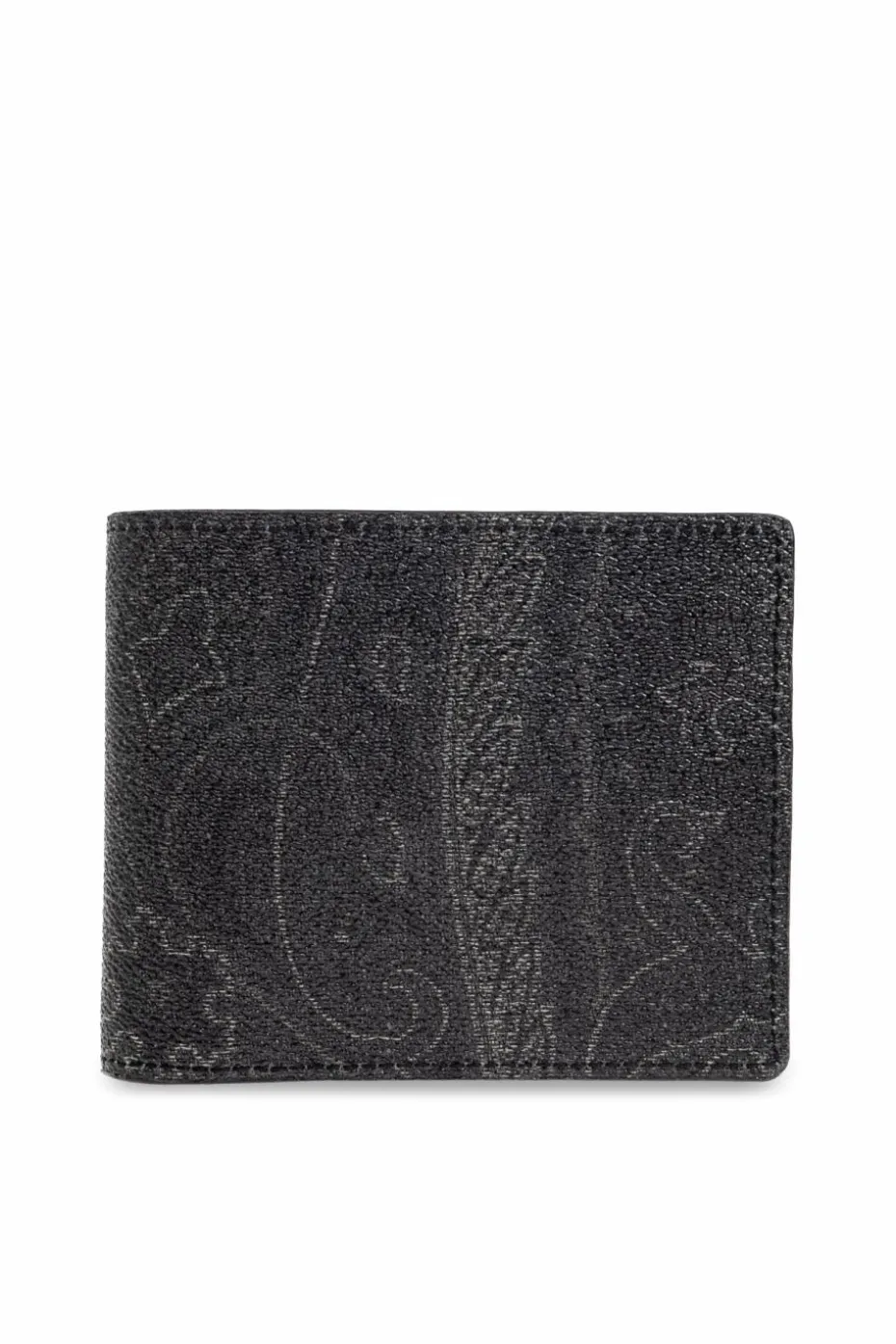 Etro BLACK Wallet with internal print
