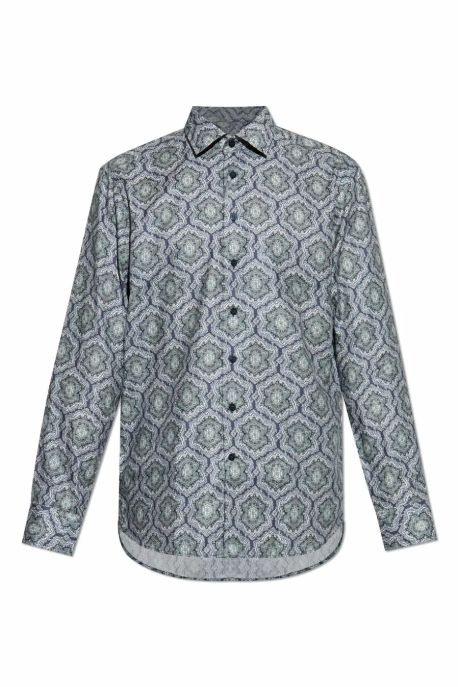Etro BLUE Patterned shirt