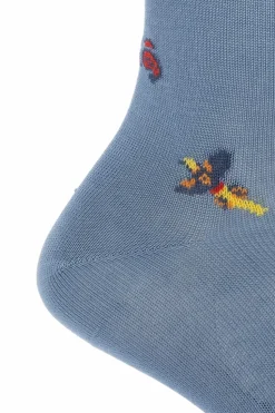 Etro BLUE Patterned socks