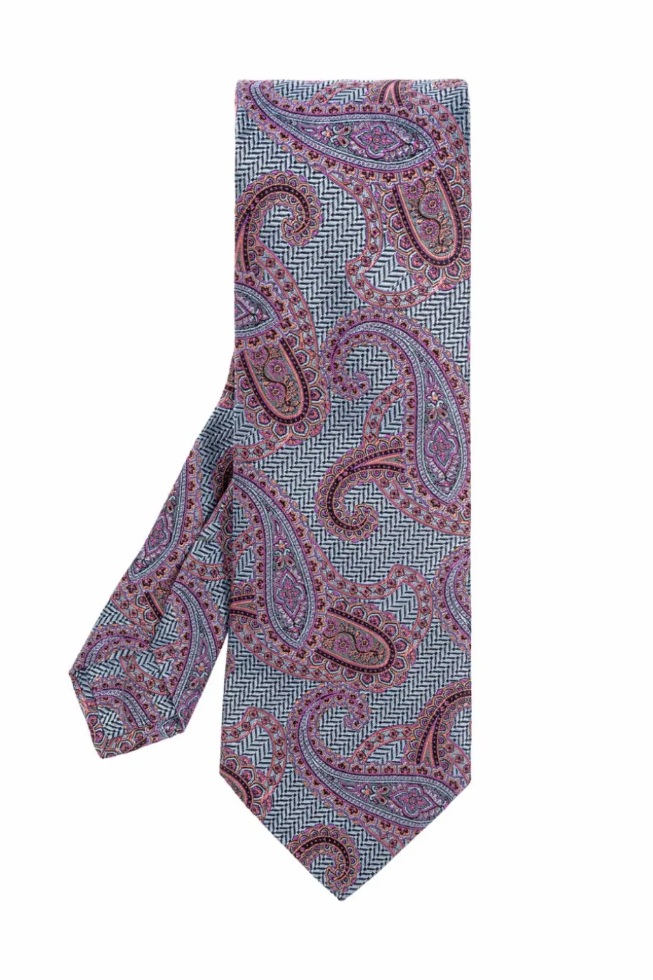 Etro BLUE Patterned tie