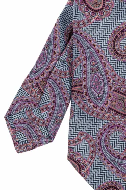 Etro BLUE Patterned tie