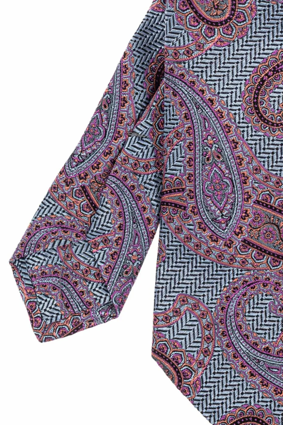Etro BLUE Patterned tie