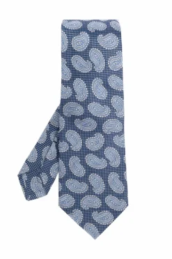 Etro BLUE Patterned tie