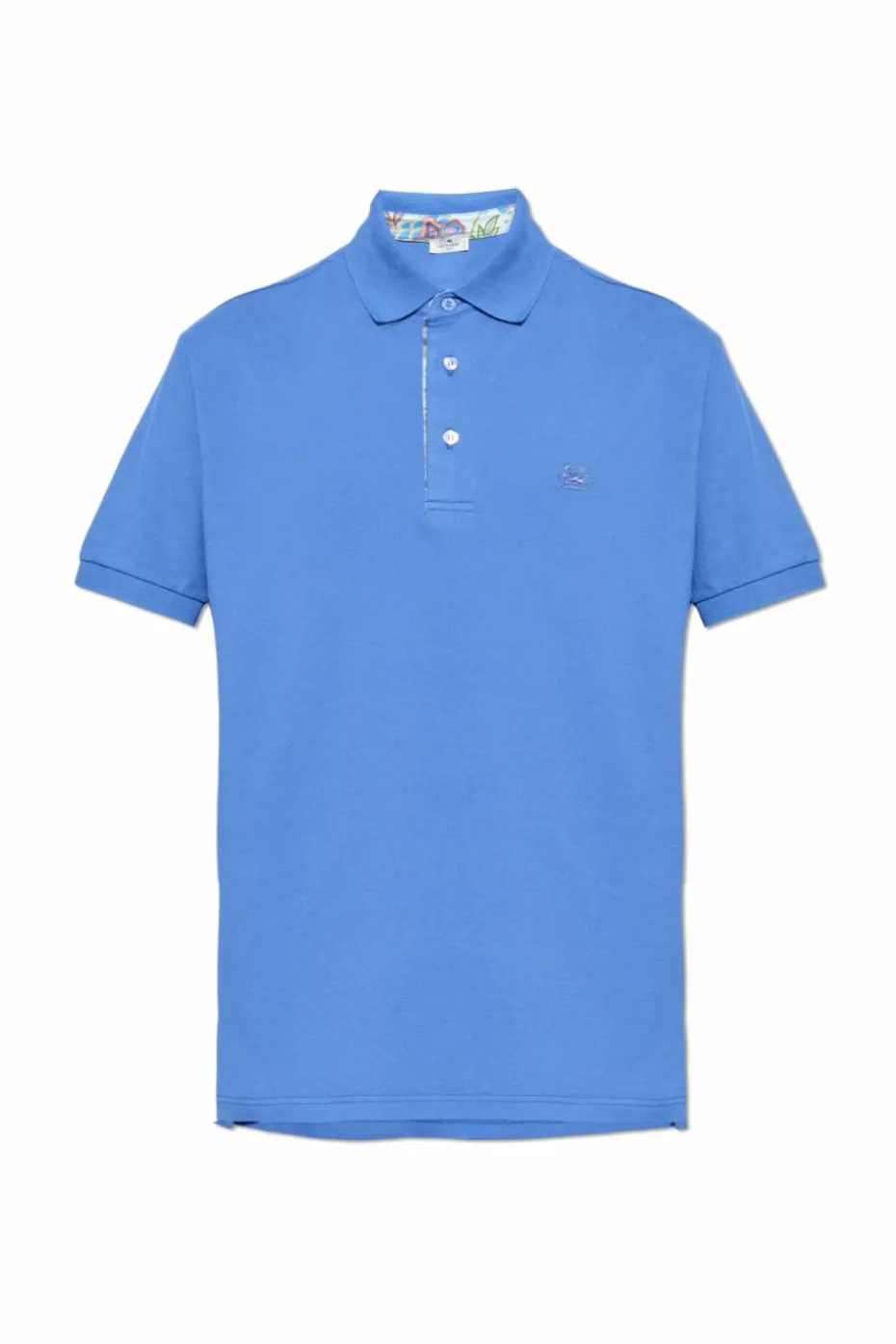 Etro BLUE Polo with embroidered logo