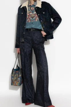 Etro BLUE Silk shirt