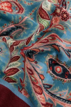Etro BLUE Wool scarf