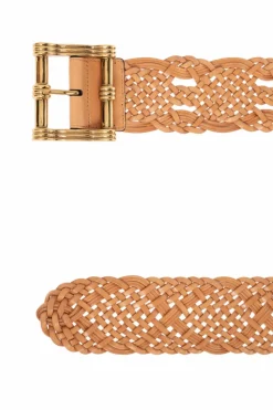 Etro BROWN Braided belt