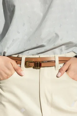 Etro BROWN Leather belt