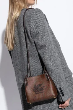 Etro BROWN Shoulder bag Libra Mini