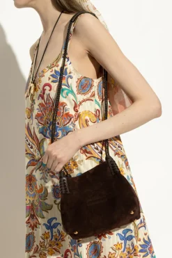 Etro BROWN Suede shoulder bag