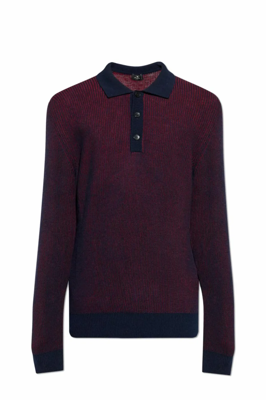 Etro BURGUNDY Long-sleeve polo
