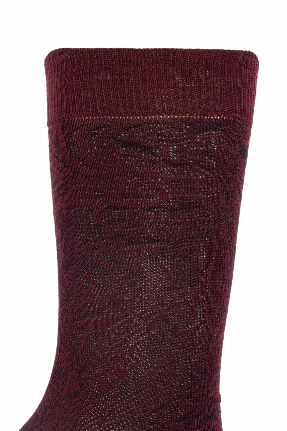 Etro BURGUNDY Patterned socks