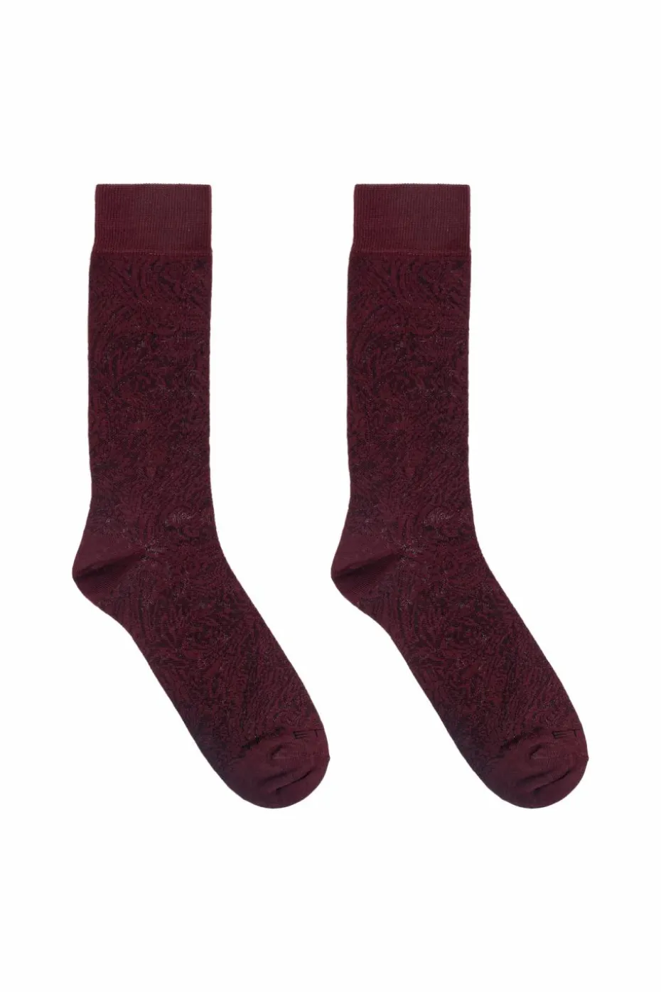 Etro BURGUNDY Patterned socks