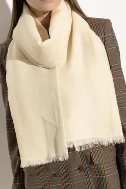 Etro cream Cotton scarf