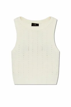 Etro cream Crop Top
