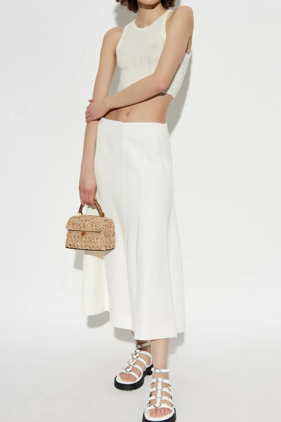 Etro cream Crop Top
