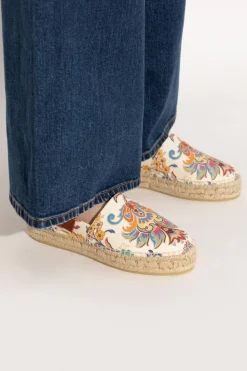 Etro cream Platform espadrilles
