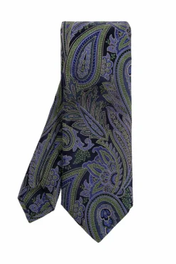 Etro GREEN Patterned tie