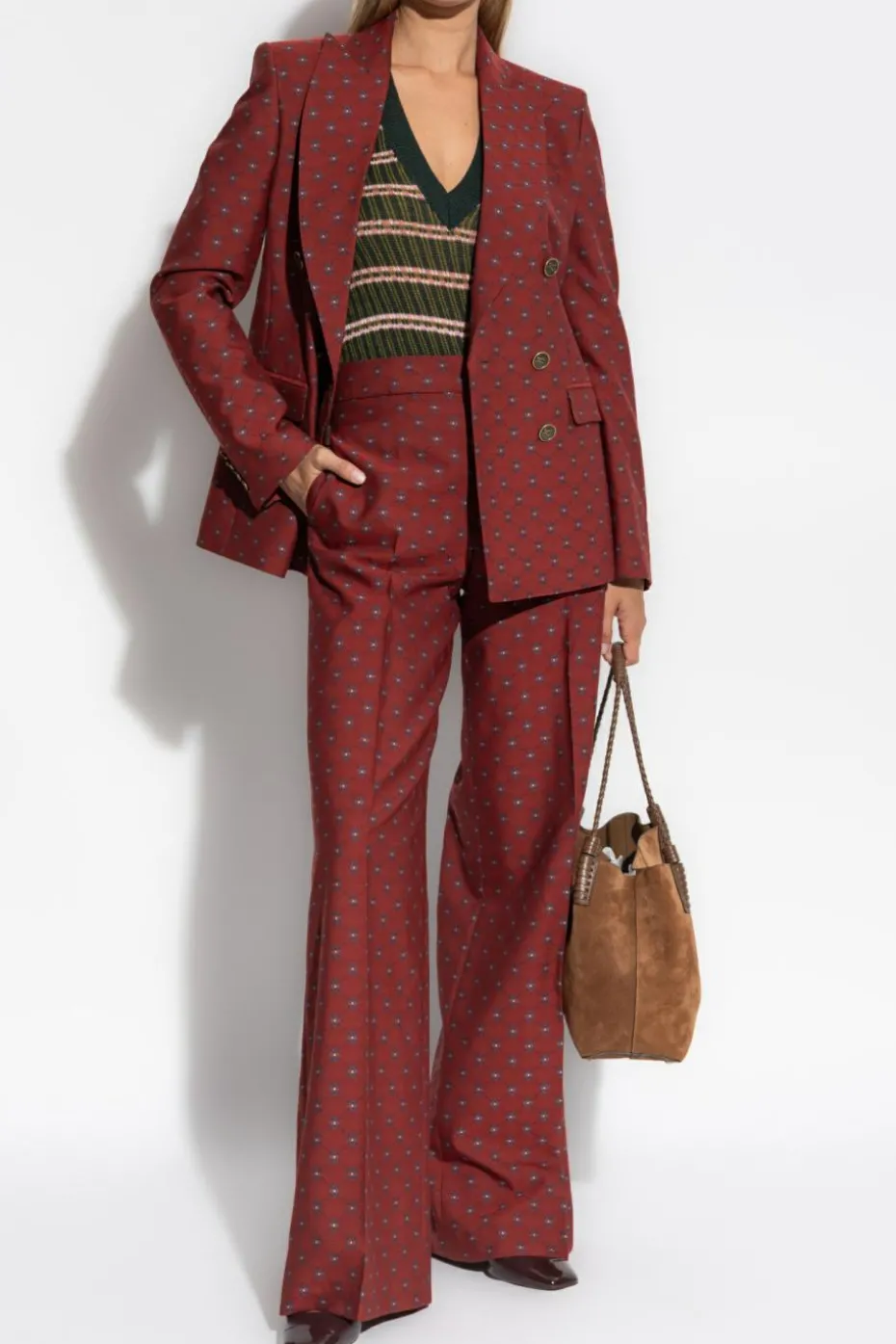 Etro GREEN Striped sweater