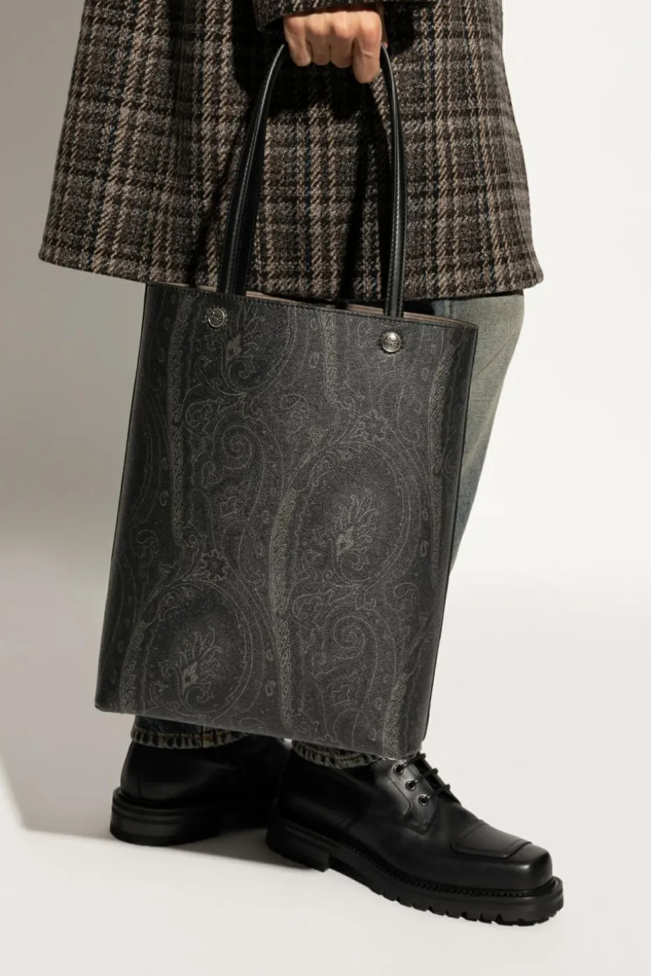 Etro GREY Bag type shopper