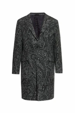 Etro GREY Coat with open lapels
