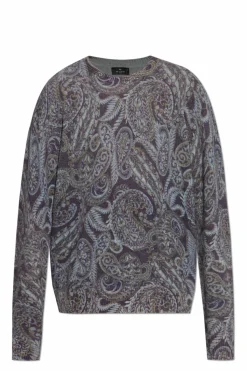 Etro GREY Patterned sweater