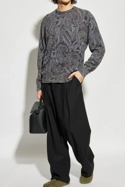 Etro GREY Patterned sweater