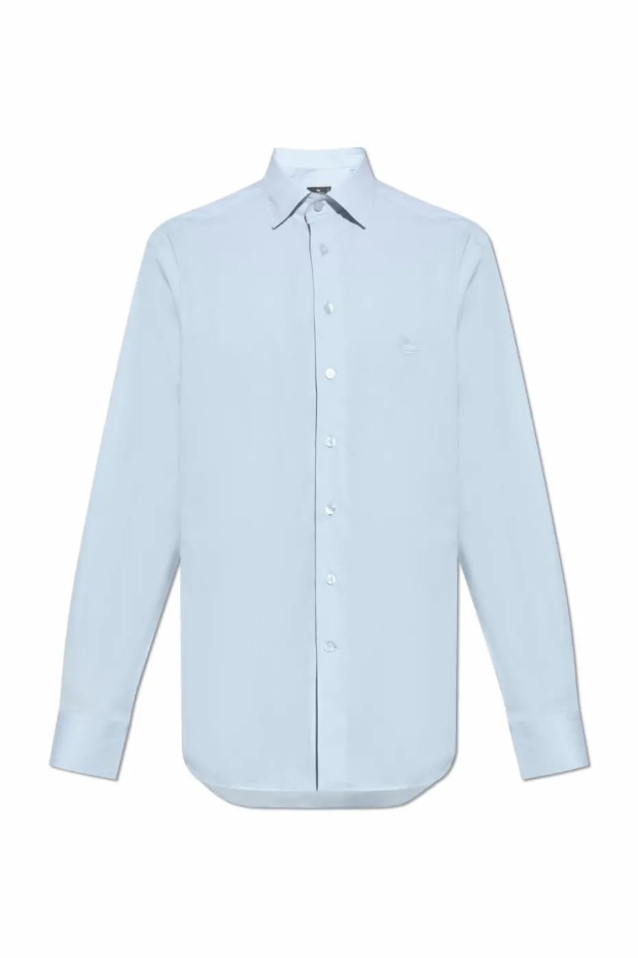 Etro light blue Shirt with embroidered logo