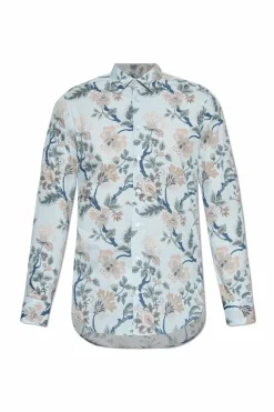 Etro light blue Shirt with floral motif
