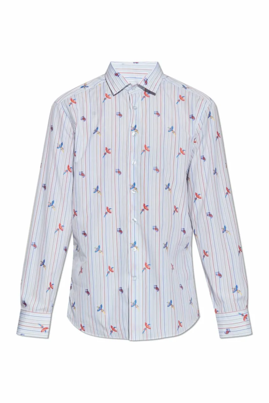 Etro light blue Striped shirt