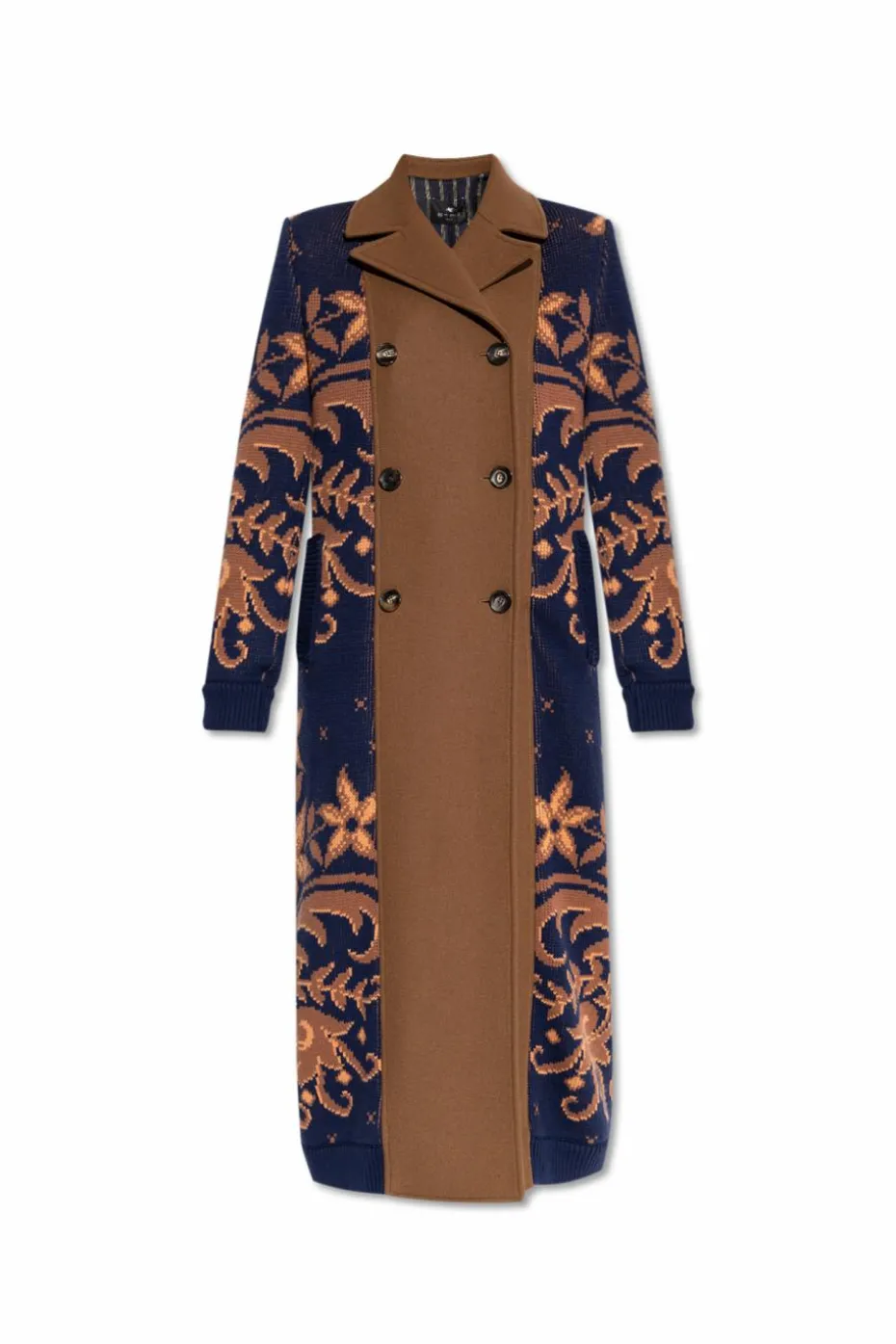 Etro MULTICOLOUR Coat made of combined fabrics