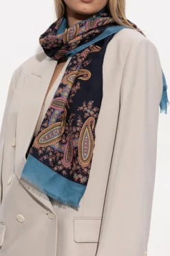 Etro MULTICOLOUR Scarf with decorative pattern