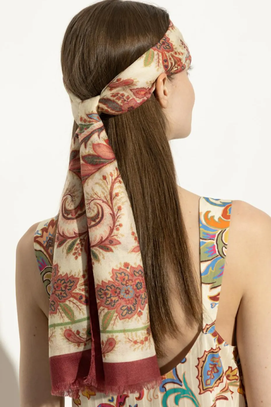 Etro MULTICOLOUR Scarf with floral motif