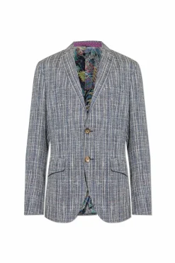 Etro NAVY BLUE Blazer with open lapels
