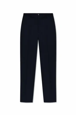 Etro NAVY BLUE Creased trousers