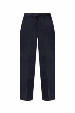Etro NAVY BLUE Creased trousers