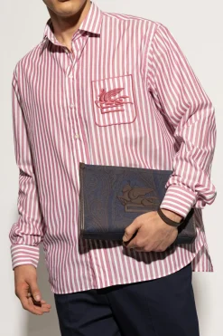 Etro NAVY BLUE Handheld pouch