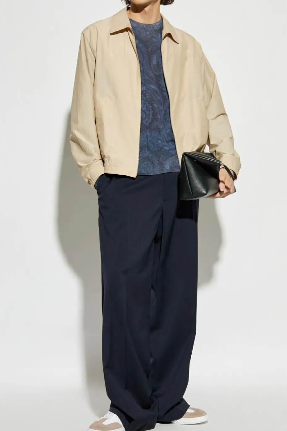 Etro NAVY BLUE Patterned sweater