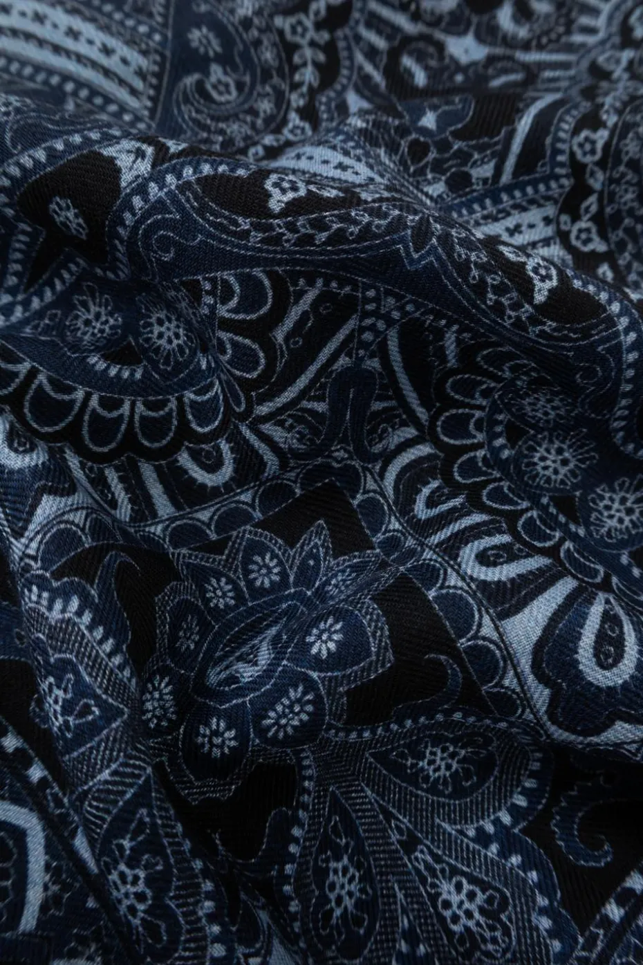 Etro NAVY BLUE Patterned scarf